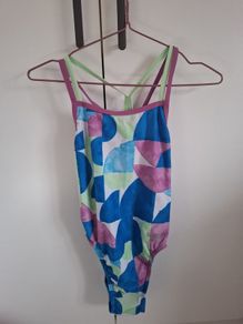 Speedo Starback Womens Swimsuit Green/Blue/Pink