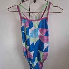 Speedo Starback Womens Swimsuit Green/Blue/Pink