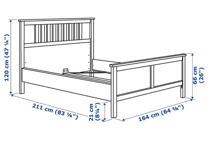 Ikea Hemnes Double Bed Frame