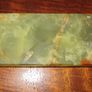 Unique Rare Brazilian Green & Brown Onyx Plinth / Base Image 2