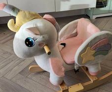 kids unicorn rocking horse