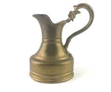Vintage solid brass pitcher