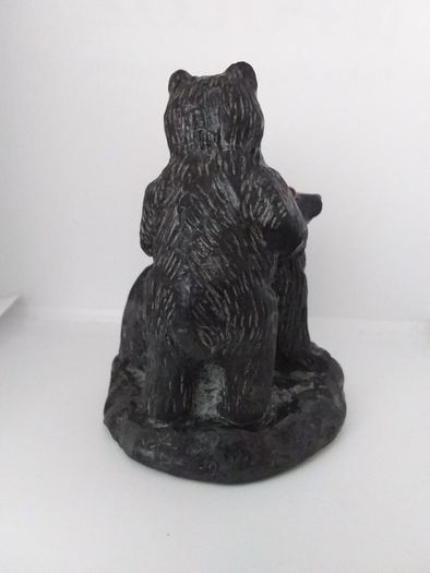 Bears Hugging Antique/Vintage Figurine  " Coal ".