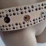 VERA PELLE (Genuine Leather) Boho Studded Belt Image 5