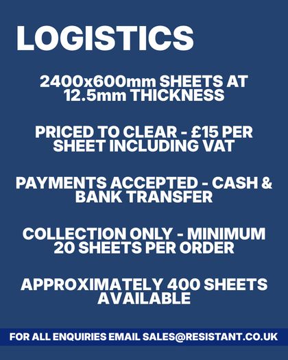 Specialist Building Boards - END OF THE LINE OFFER