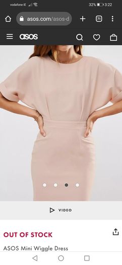 BNWT ASOS Wiggle Dress in Blush