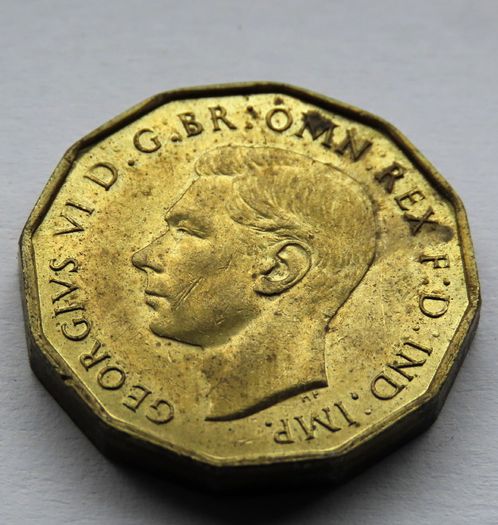 1937 3D George VI Three 3 Pence