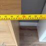 Large oak effect wooden desk Image 2