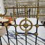 Stunning 4 foot Victorian brass and cast on castors Image 3
