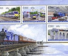 2005 Ireland 150th Anniversary of Dublin-Belfast Railway Commemorative Stamp Miniature Sheet Mint Never Hinged (MNH)