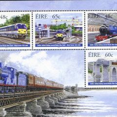2005 Ireland 150th Anniversary of Dublin-Belfast Railway Commemorative Stamp Miniature Sheet Mint Never Hinged (MNH)
