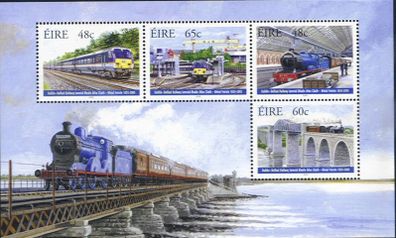 2005 Ireland 150th Anniversary of Dublin-Belfast Railway Commemorative Stamp Miniature Sheet Mint Never Hinged (MNH)