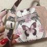 Fun Crossbody PInk Butterfly bag. (Handmade) Image 7