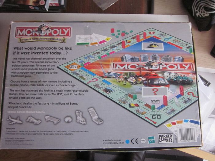 Monopoly Here and Now Electronic Banking Board Game Special Irish Edition Hasbro 2006