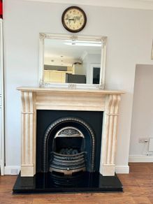 Marble fireplace