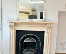 Marble fireplace