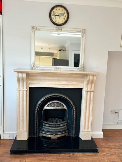 Marble fireplace