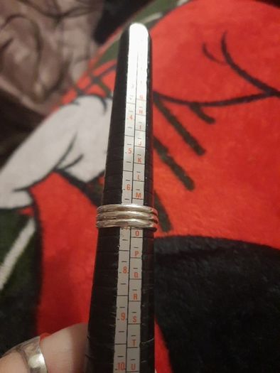 vintage sterling silver triple band ring