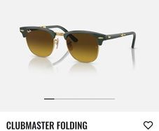 Ray ban Clubmaster foldable + RB leather case