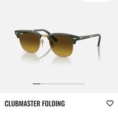 Ray ban Clubmaster foldable + RB leather case