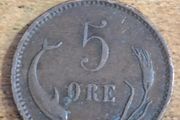 Denmark, 5 Ore 1899 Coin, Christian IX - free standard postage