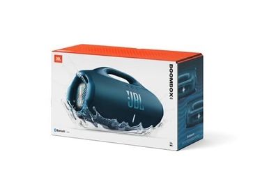 JBL Boombox 4 Blue - Like New, Boxed & Receipt