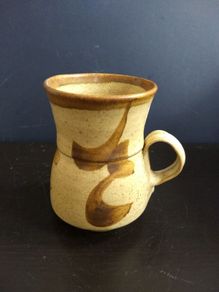 Rare Derryware Hand-Thrown Pottery Coffee Mug from the mid 1970's