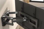 BONTEC TV Wall Mount for 23to70 Inch LED LCD, Swivels Tilts Extends Double Arm Full Motion TV Wall Bracket Holds up to 45kg, Includes HDMI Cable, Spirit Level, Max VESA 400x400mm