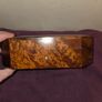 Vintage hand made Thuya Burl Wood Jewellery Box Image 9