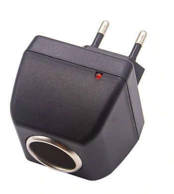 Cigarette Lighter Socket 240V Mains Plug to 12V DC Car Charger Power Adapter (European)