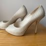 Christian DIOR Beige Python Embossed Nubuck Miss Dior Pumps Size 37 (4,5 UK) Image 6