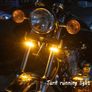 2pcs Flexible Switchback Dual-Colour White & Amber Motorcycle Image 7