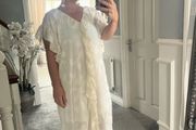 summer ruffle midi dress