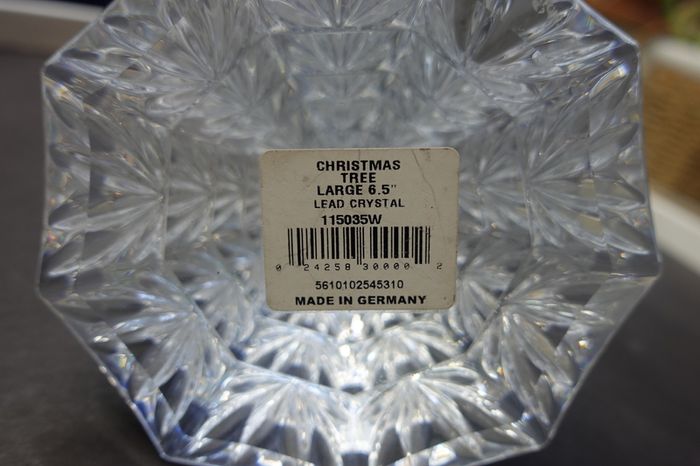 Waterford Crystal Clear Christmas Tree Sculpture