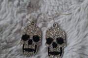 crystal skull earrings