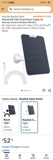 Reolink Solar Panel 2 6W for reolink security camera