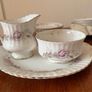 Vintage Mid-Century 1960's Paragon "Rose Ballet"Fine Bone China Afternoon Tea Set Image 7
