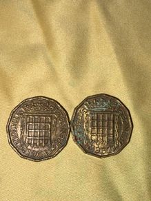 1964 & 1967 Great Britain Pre-Decimal Threepence Coins