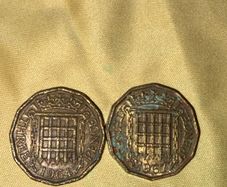 1964 & 1967 Great Britain Pre-Decimal Threepence Coins