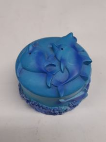 Trinket box dolphins