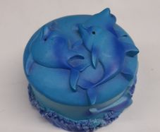 Trinket box dolphins