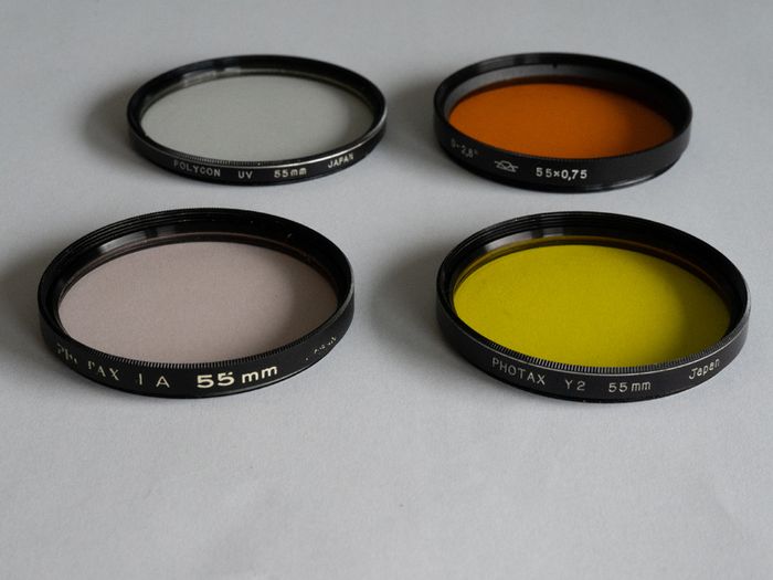 Assorted 55mm Camera Lens Filters