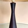 Vintage Turned Wood Lamp with Parchment Shade Image 5