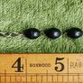Vintage Rosary with Black Beads and Cross Image 8