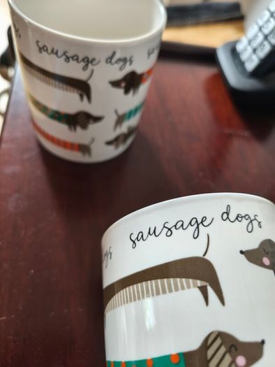 two brand new Dachshund mugs !