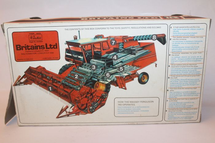 Britains - Farm - Massey Ferguson Combine Harvester 760