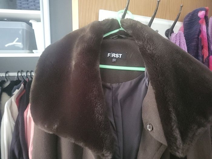 brown coat size 12
