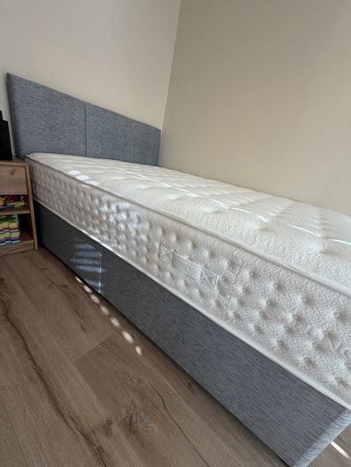 Double Bed (Mattress, Base + Headboard)