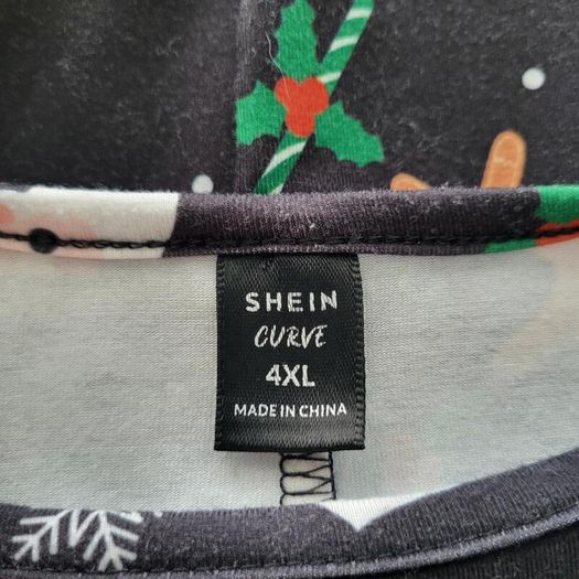 Shein black Christmas dress, Size 4XL / UK24