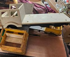 3 Handmade Wooden Trucks